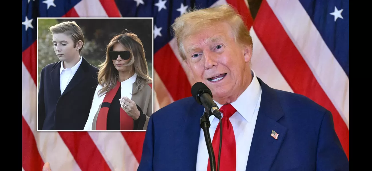 Melania and Barron make first appearance since Donald was convicted, with lots of luggage.