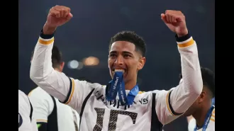 Bellingham wins award after Champions League success, beating out Haaland and Messi.