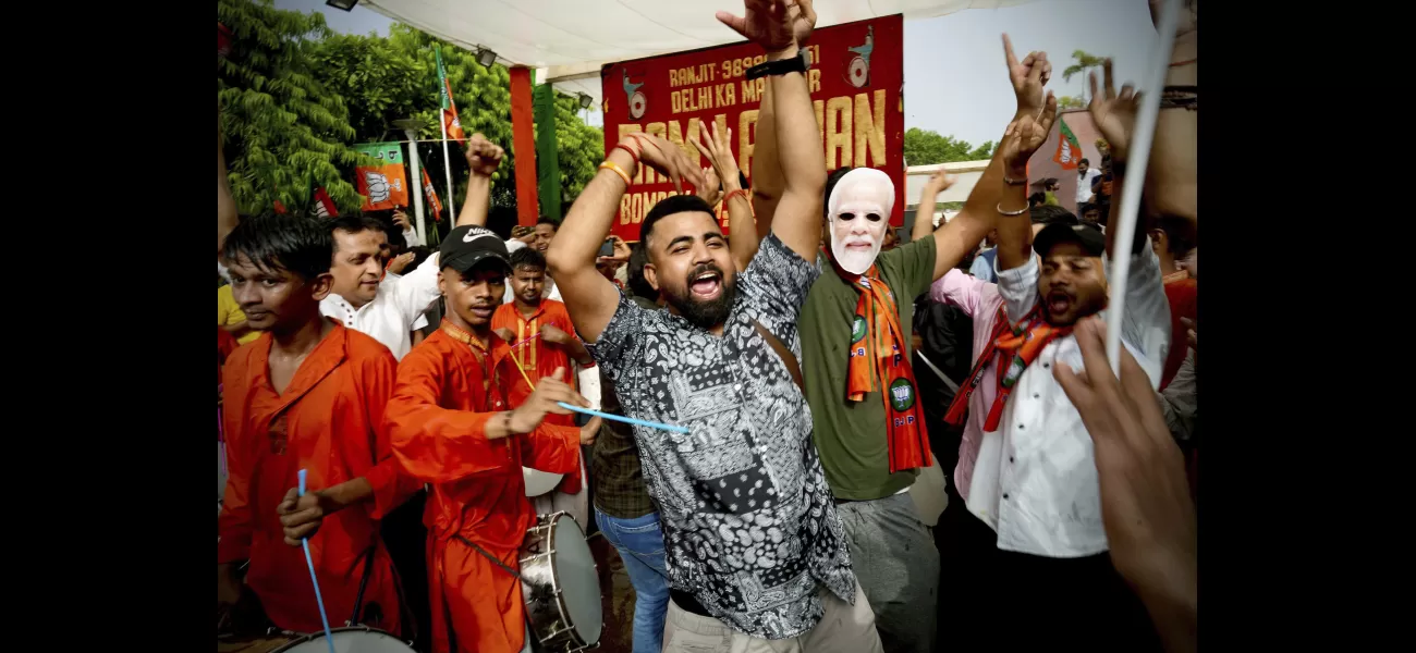 Modi wins record-breaking election, hailed as a historic accomplishment.