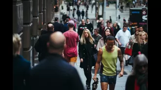 Australia's economy experiences slowest increase in output in nearly three years.