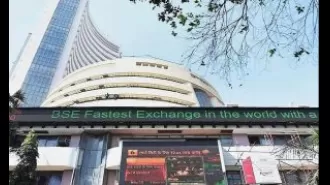 Stock market index Sensex experiences downturn after initially starting in positive territory