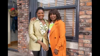 Coronation Street actress Channique Sterling-Brown shows appreciation for her co-star Lorna Laidlaw (Aggie Bailey) with a message of love.