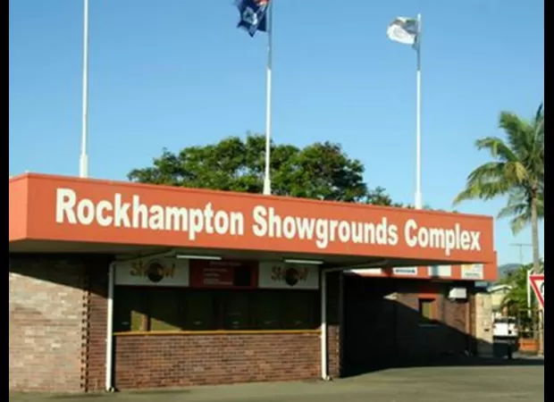 A young child was killed after being struck by a vehicle at a showgrounds in Queensland.