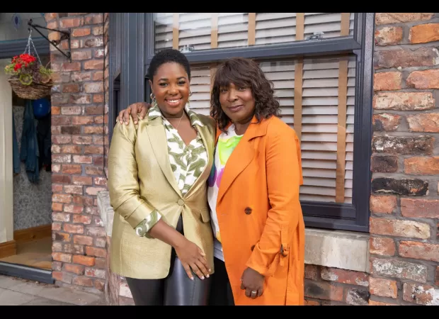 Coronation Street actress Channique Sterling-Brown shows appreciation for her co-star Lorna Laidlaw (Aggie Bailey) with a message of love.