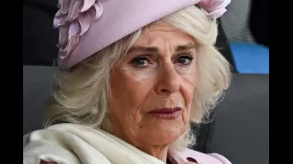 Camilla was moved to tears by the story of D-Day.