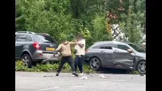 Driver attacks another with rock after car crash in road rage incident.