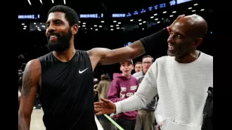 Kyrie Irving signs his father Drederick to a shoe deal, showcasing his commitment to family.