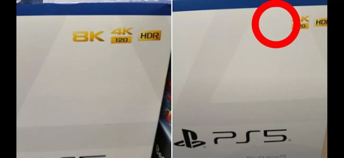 Sony admits that the PS5 does not support 8K as the logo is removed from the box.