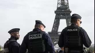 Bomb maker arrested near Paris after explosion in hotel room.