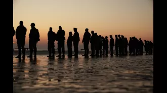 Leaders announce initiatives for veterans during break in campaigning for D-Day anniversary.