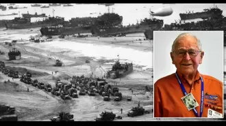 World War II veteran passes away en route to commemoration of D-Day in France.