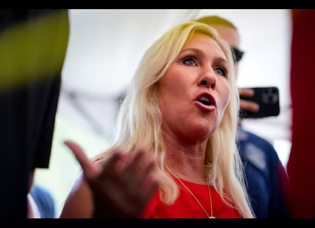 The Congressional Black Caucus criticizes Marjorie Taylor Greene for claiming that Democrats worship George Floyd and calls her 