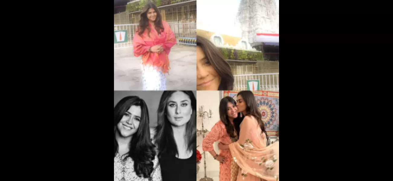 Ektaa Kapoor visits Venkateswara Temple for 49th birthday blessings.