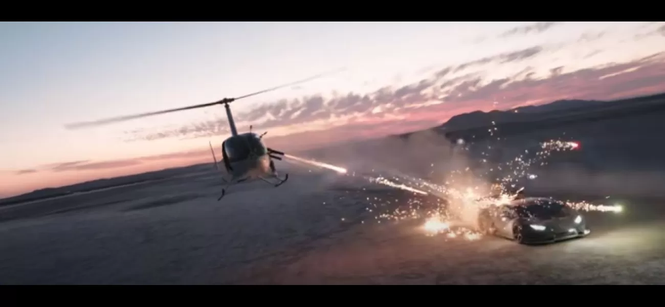 Vlogger detained for firing fireworks at expensive Lamborghini from a helicopter.