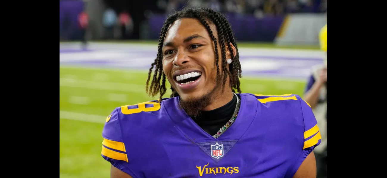 Justin Jefferson of the Minnesota Vikings signs record-breaking $140M contract, despite not being a quarterback.