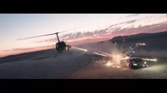 Vlogger detained for firing fireworks at expensive Lamborghini from a helicopter.