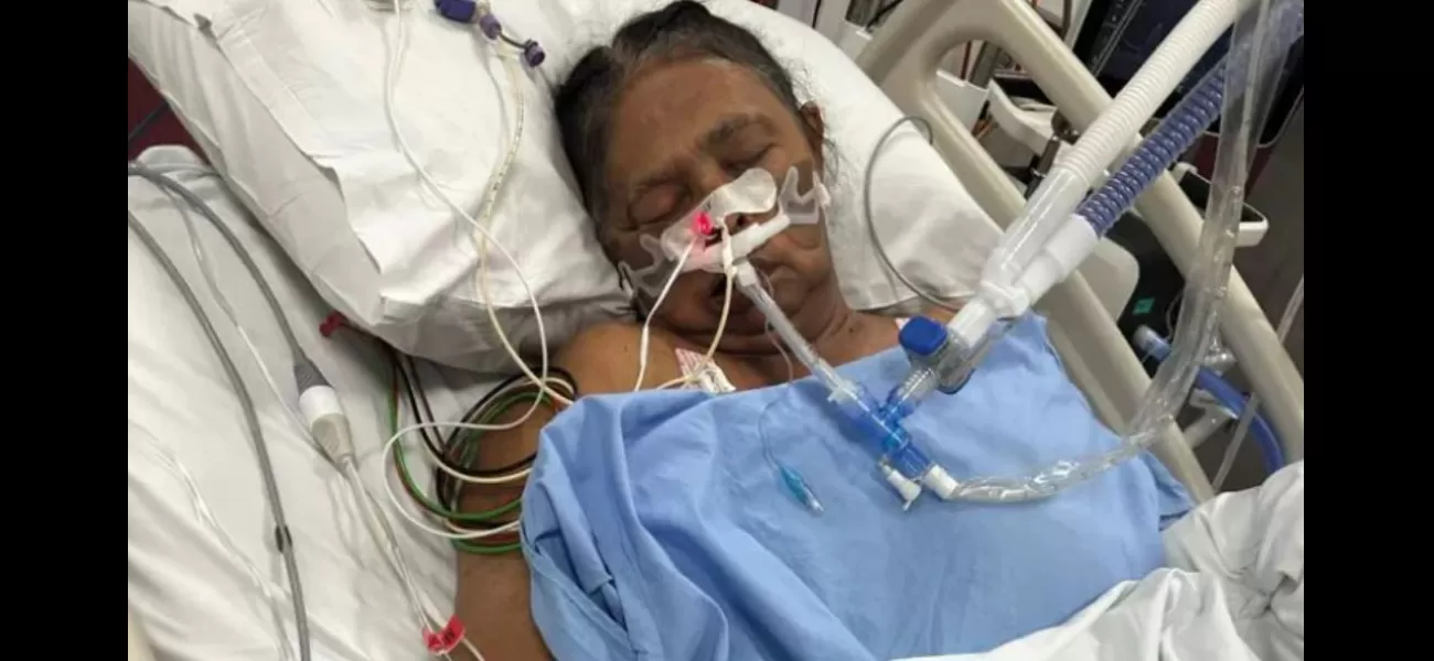 Grandmother in Melbourne hospital fighting flesh-eating ulcer.