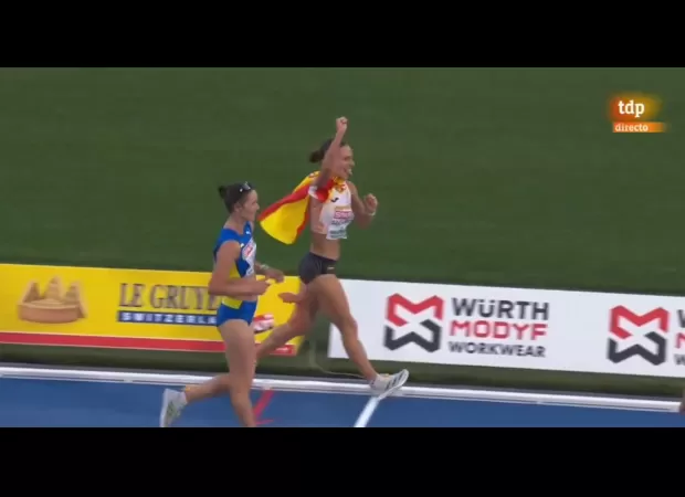 A Spanish race walker missed out on a medal at the European Athletics Championships because he celebrated before crossing the finish line.