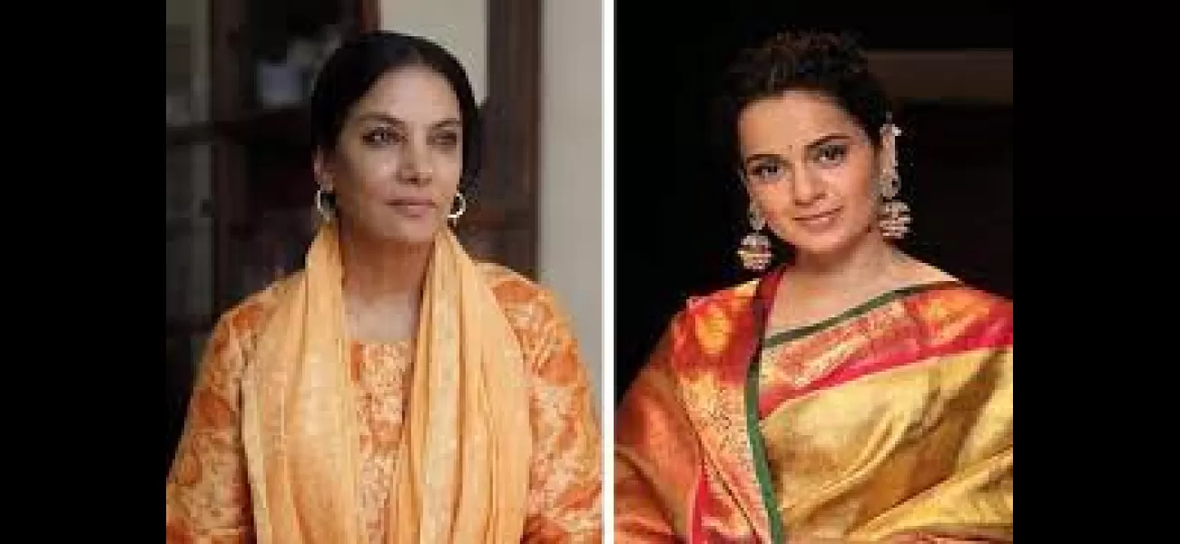 Shabana Azmi supports Kangana Ranaut in the controversy over being slapped.