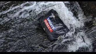 10 dogs drowned in canal, stuffed in a Sports Direct bag.