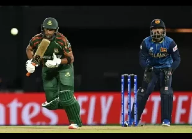 Bangladesh defeats Sri Lanka by 2 wickets in T20 World Cup.