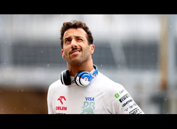 F1 champion's crushing defeat of Daniel Ricciardo on live TV leaves fans stunned.