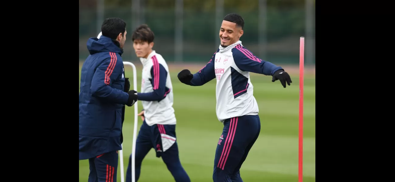 Arsenal's William Saliba remembers Mikel Arteta saying he wasn't tough enough during training.