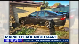 A senior citizen in Melbourne suffered injuries after a man reportedly stole her vehicle.