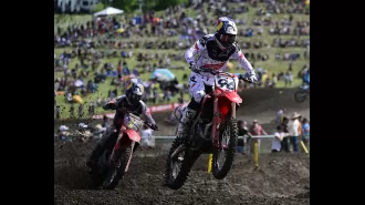 Top motocross riders Jett Lawrence and Haiden Deegan emerge victorious at 20th Thunder Valley National event.