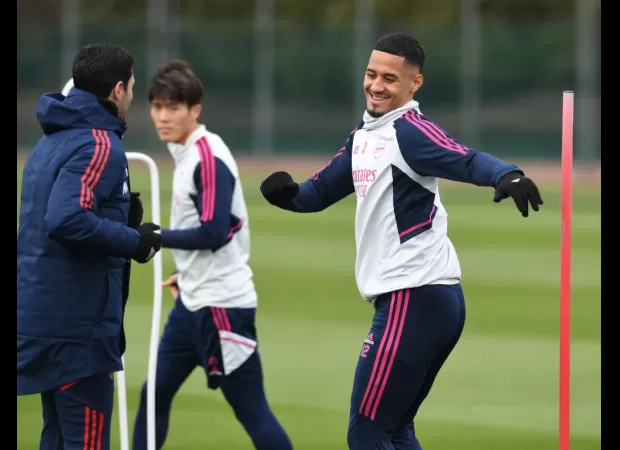 Arsenal's William Saliba remembers Mikel Arteta saying he wasn't tough enough during training.