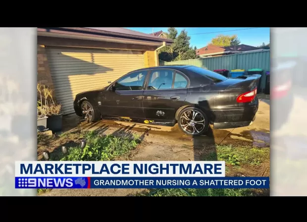 A senior citizen in Melbourne suffered injuries after a man reportedly stole her vehicle.