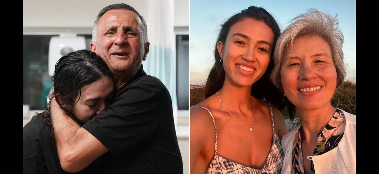 Israeli hostage arrives in Gaza on motorbike and is joyfully reunited with loved ones.