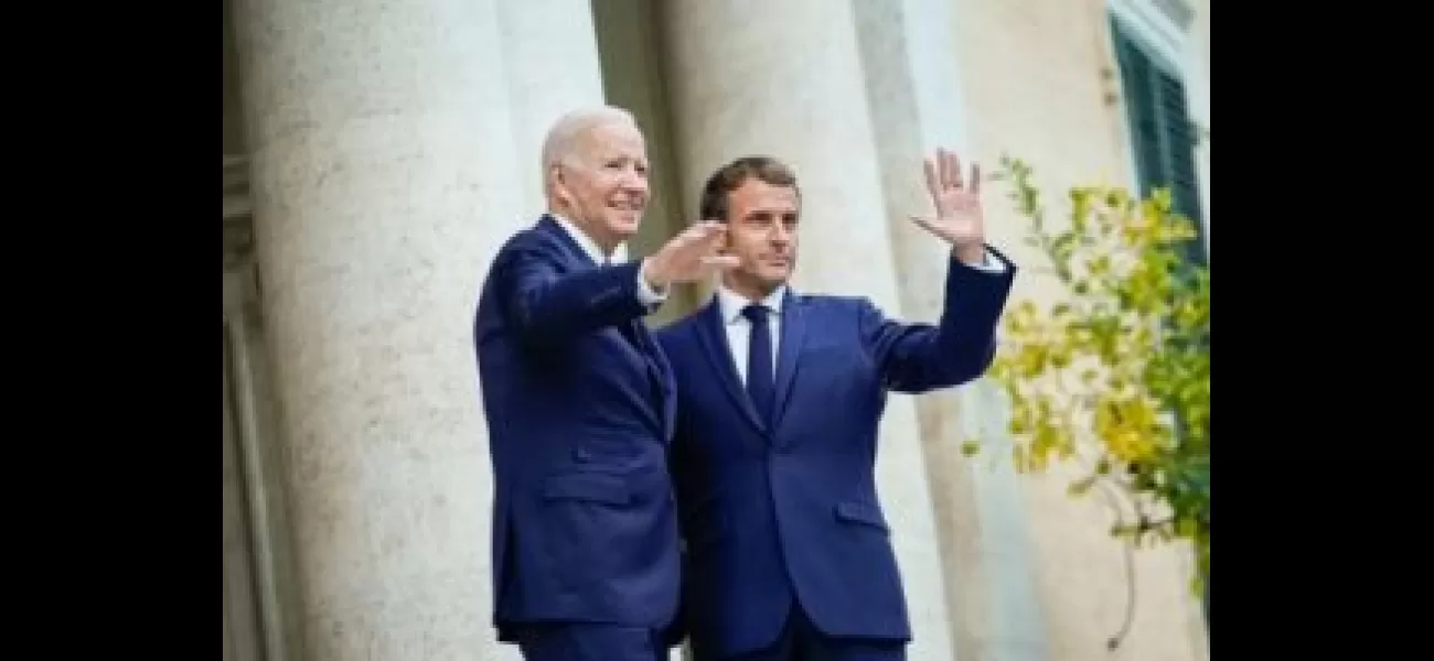 Biden and Macron promise to assist Ukraine during official visit.