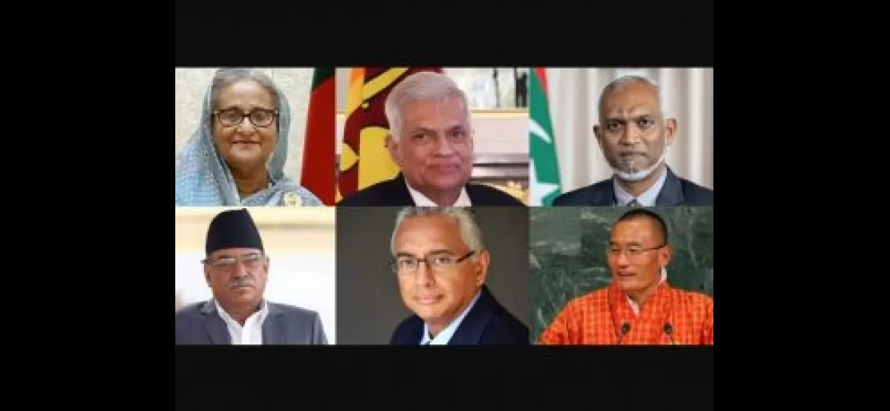 7 leaders from neighboring countries and the Indian Ocean region attend Modi's swearing-in ceremony.