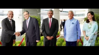 Maldives President Muizzu and Mauritius PM Jugnauth arrive in Delhi for Modi's oath ceremony.