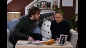 Belle Dingle, who is pregnant, is in danger after being trapped by Tom King on Emmerdale.