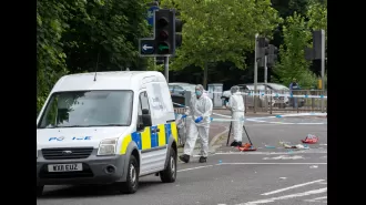 Nine people were taken into custody for alleged attempted murder following a stabbing incident involving two men in their 20s.