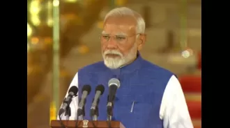Narendra Modi takes oath as PM for third consecutive term.