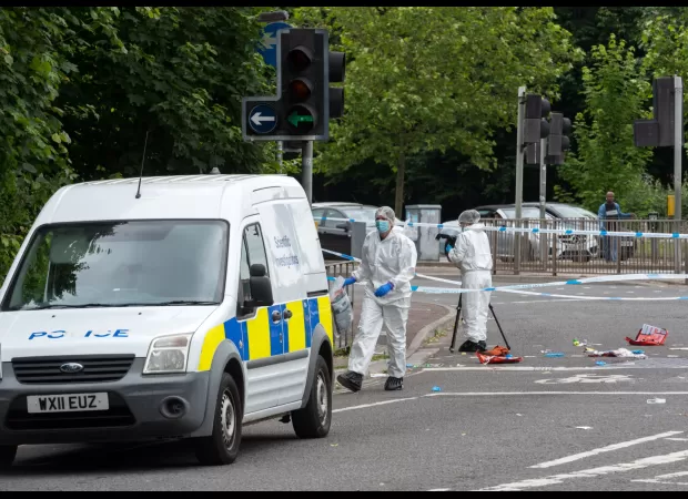 Nine people were taken into custody for alleged attempted murder following a stabbing incident involving two men in their 20s.