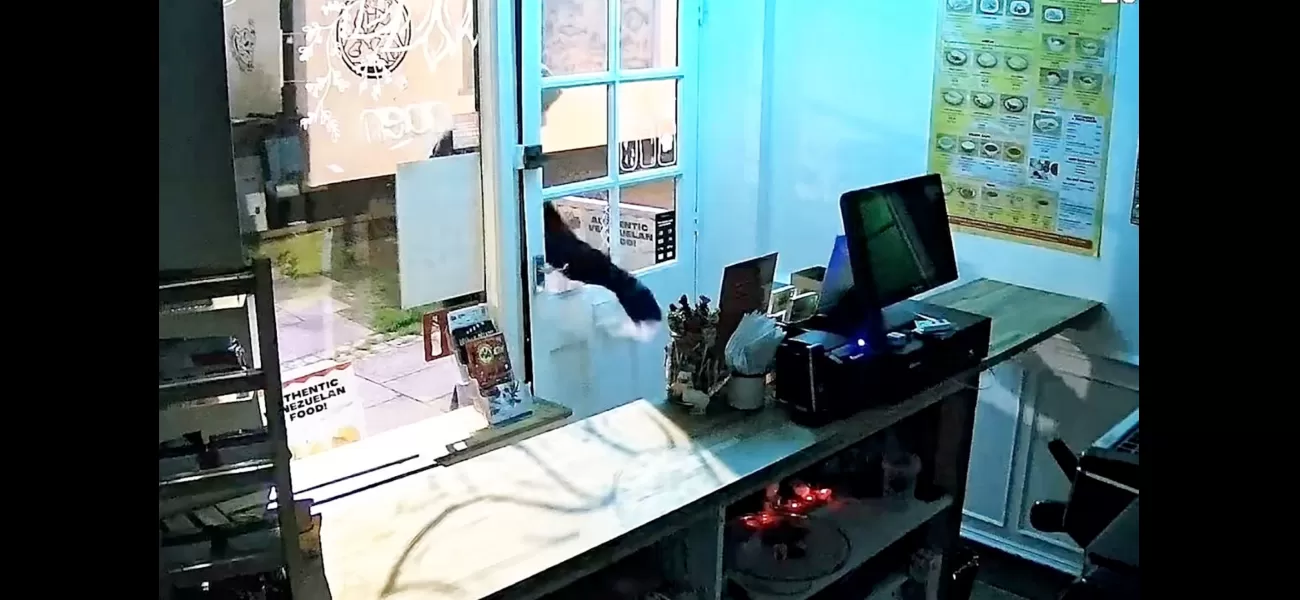 A burglar's clever hiding place in a restaurant didn't fool the police.