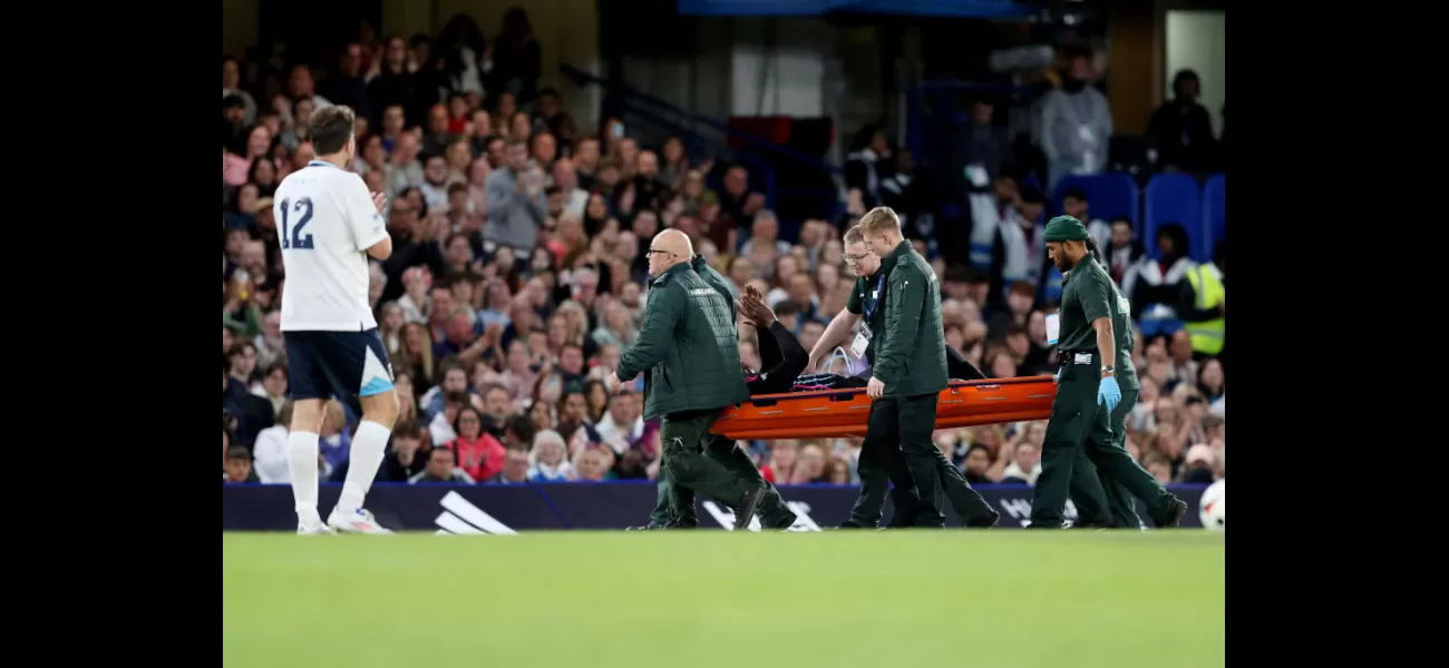 Usain Bolt gives an update following his stretcher off the field during Soccer Aid, causing concern.