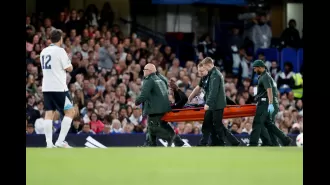 Usain Bolt gives an update following his stretcher off the field during Soccer Aid, causing concern.