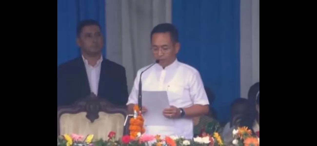 Prem Singh Tamang takes oath as Chief Minister of Sikkim.