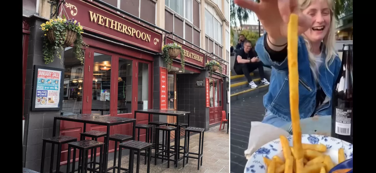A London resident claims to have discovered the longest chip ever at a Wetherspoons restaurant.