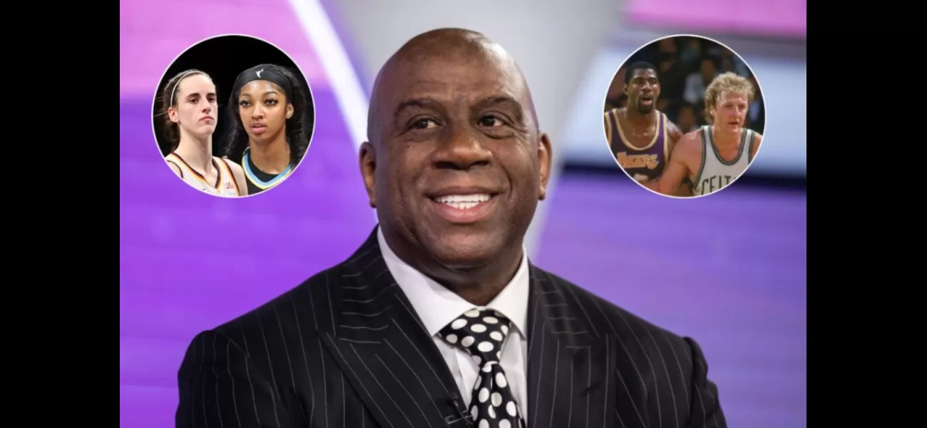Magic Johnson agrees with the comparisons between Angel Reese and Caitlin Clark as rivals, similar to him and Larry Bird in the 1980s.