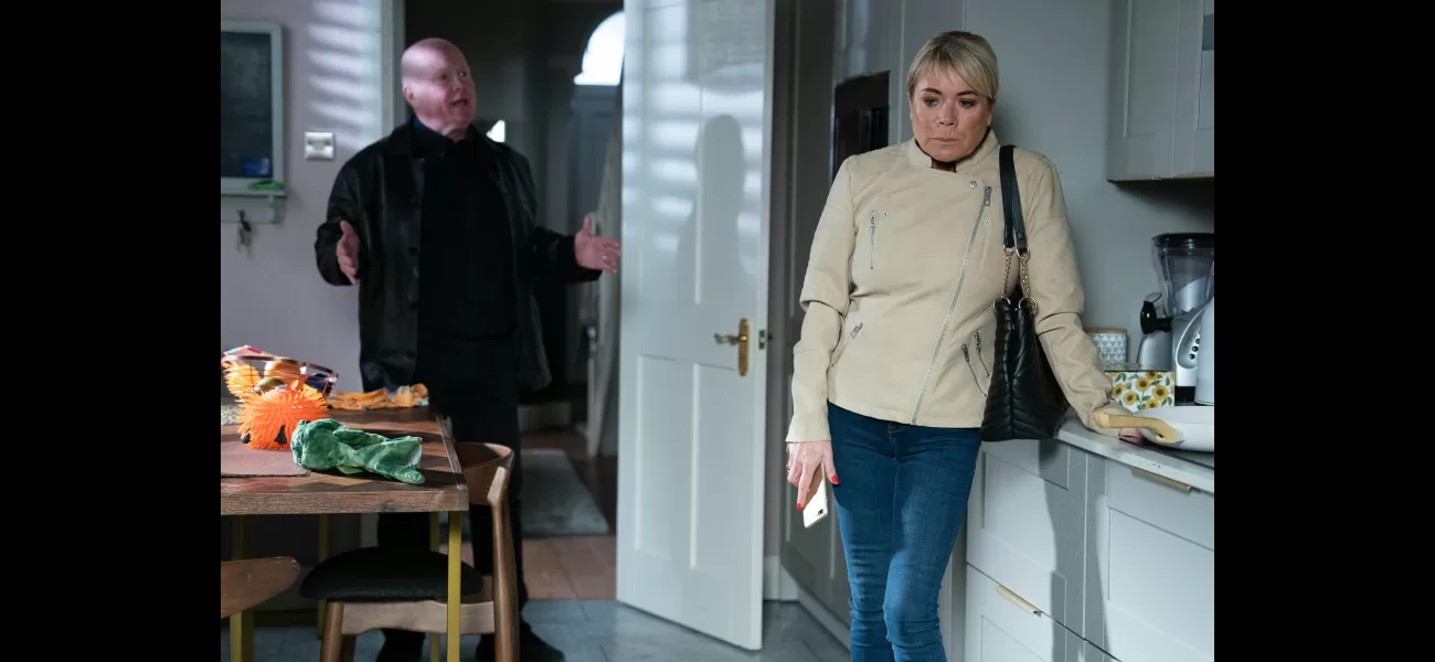 Phil begs Sharon in EastEnders, but it's a tough request.