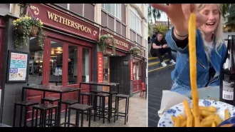 A London resident claims to have discovered the longest chip ever at a Wetherspoons restaurant.