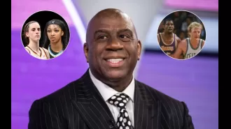 Magic Johnson agrees with the comparisons between Angel Reese and Caitlin Clark as rivals, similar to him and Larry Bird in the 1980s.