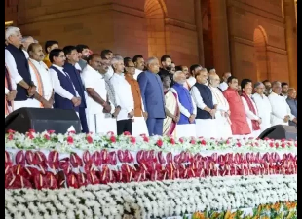Modi government's third term starts with Cabinet meeting; top ministers Amit Shah, Nitin Gadkari, and Rajnath Singh remain in key roles.
