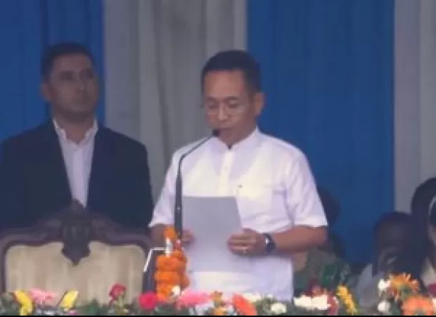 Prem Singh Tamang takes oath as Chief Minister of Sikkim.